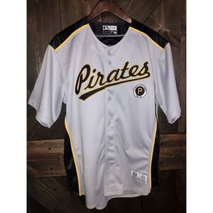 DYNASTY‎ Pittsburgh Pirates Baseball Gray Black Gold Jersey  Men's Large